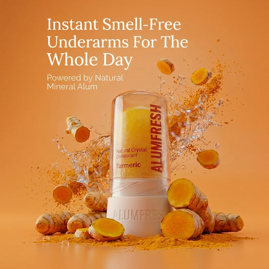 AlumFresh Turmeric Deodorant | Alum & Turmeric for Underarms